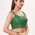 women's silk blend  padded back open sleeveless saree blouse