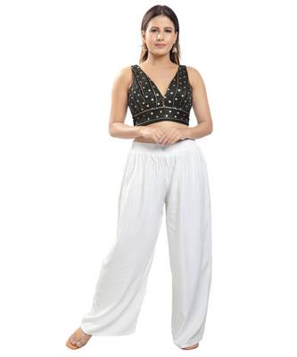 women's velvet padded back open short-sleeves saree blouse 4