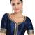 women's mulbury silk blend  padded back open elbow-sleeves saree blouse