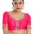 women's mulbury silk blend  padded back open elbow-sleeves saree blouse