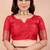 brown banarasi zari work lichi silk blend traditional saree with blouse