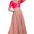 women's mulbury silk blend  padded back open elbow-sleeves saree blouse