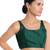women's dupion silk blend  padded back open sleeveless saree blouse
