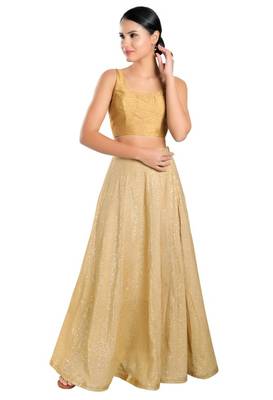 women's dupion silk blend  padded back open sleeveless saree blouse 4
