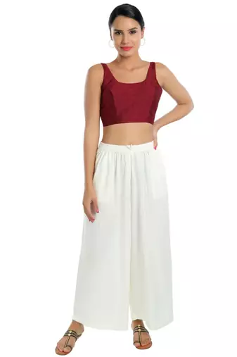 women's dupion silk blend  padded back open sleeveless saree blouse