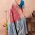 mauve banarasi zari work lichi silk blend traditional saree with blouse