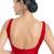 women's dupion silk blend  padded back open sleeveless saree blouse
