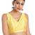 women's jain silk blend  padded back open sleeveless saree blouse
