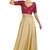 women's silk blend  padded back open elbow-sleeves saree blouse