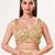 women's satin silk blend  padded back open sleeveless saree blouse