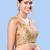 women's computer-work padded back-open elbow-length-sleeves saree blouse