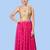 women's computer-work padded back-open elbow-length-sleeves saree blouse