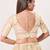 women's jacquard padded back open elbow-sleeves saree blouse