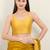 women's mulbury silk blend  padded back open sleeveless saree blouse