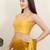 women's mulbury silk blend  padded back open sleeveless saree blouse