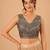 women's brocade padded back open sleeveless saree blouse