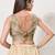 women's brocade padded back open sleeveless saree blouse
