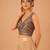 women's brocade padded back open sleeveless saree blouse