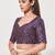 women's brocade padded back open elbow-sleeves saree blouse