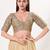 women's brocade padded back open elbow-sleeves saree blouse