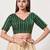 women's cotton padded back open elbow-sleeves saree blouse