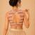 women's net padded back open sleeveless saree blouse