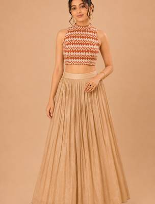 women's net padded back open sleeveless saree blouse 3