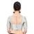 women's mulbury silk blend  padded front open elbow-sleeves saree blouse