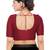 women's mulbury silk blend  padded front open elbow-sleeves saree blouse