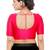 women's mulbury silk blend  padded front open elbow-sleeves saree blouse