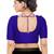 women's mulbury silk blend  padded front open elbow-sleeves saree blouse