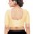 women's mulbury silk blend  padded front open elbow-sleeves saree blouse