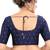 women's tafeta silk blend  padded front open elbow-sleeves saree blouse