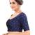 women's tafeta silk blend  padded front open elbow-sleeves saree blouse
