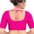 women's tafeta silk blend  padded front open elbow-sleeves saree blouse