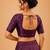 women's tafeta silk blend  padded front open elbow-sleeves saree blouse
