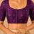 women's tafeta silk blend  padded front open elbow-sleeves saree blouse
