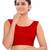 women's velvet padded back open sleeveless saree blouse