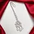 Crystal Maang Tikka, Silver Tone Bridal Headpiece