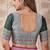 Rani pink banarasi cotton silk kota saree with woven zari work, floral pallu and blouse