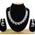 Purple color rhodium plating festive wear designer necklace set