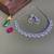 Purple color rhodium plating festive wear designer necklace set