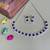 Purple color rhodium plating festive wear designer necklace set