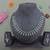 Grey color rhodium plating festive wear designer necklace set