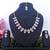 Purple color rhodium plating festive wear designer necklace set