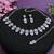 Purple color rhodium plating festive wear designer necklace set