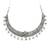 Navratri oxidised silver plated choker necklace with earrings set for women