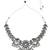 Navratri oxidised silver plated necklace with earrings jewellery set for women