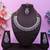 Purple color yellow gold plating festive wear designer necklace set
