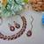 Multicolor color yellow gold plating festive wear designer necklace set